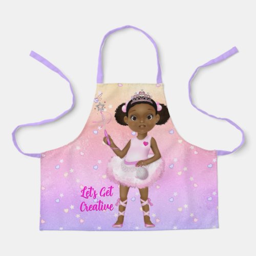 African American Fairy Princess Ballerina Apron