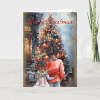 African American Family Christmas Card by ChristmasBellsRing at Zazzle