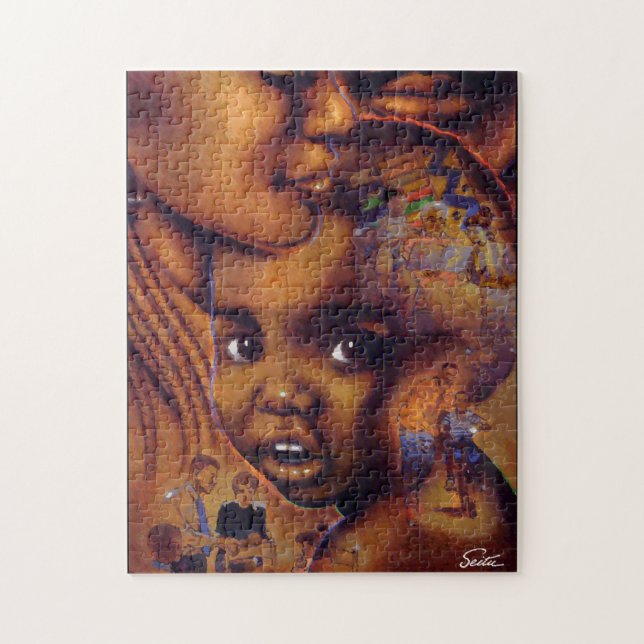 African American Family Jigsaw Puzzle (Vertical)