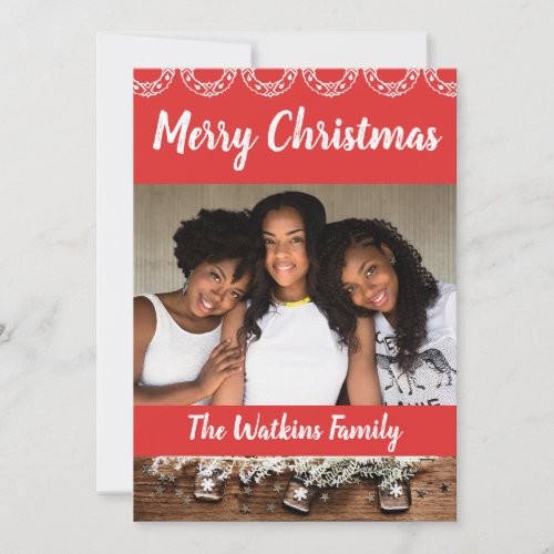 African American Family Portrait Holiday Card