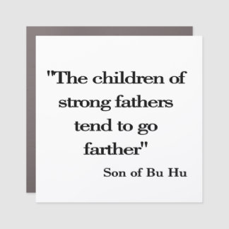 African American fatherhood Car Magnet