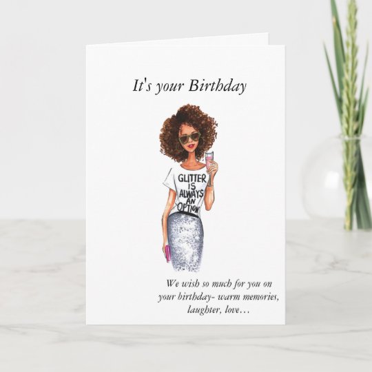 African American Female Birthday Card | Zazzle.com