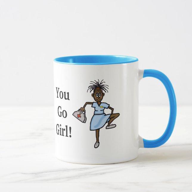 African-American Female Nurse Mug (Right)
