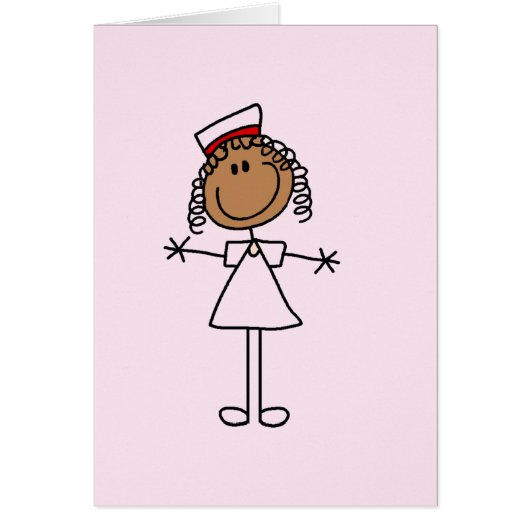 African American Female Stick Figure Gifts (Front)