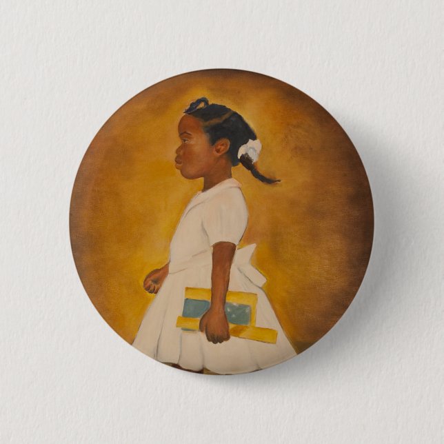 African American Fine Art Pinback Button (Front)