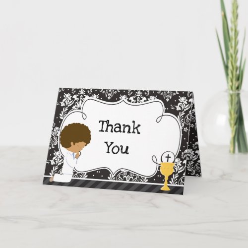 African American First Communion Damask