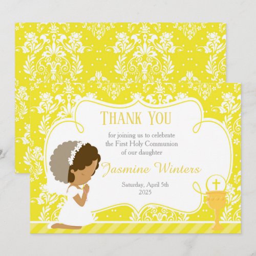 African American First Communion Damask
