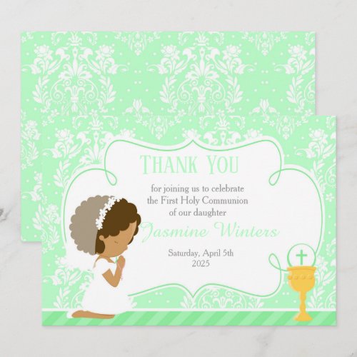 African American First Communion Damask