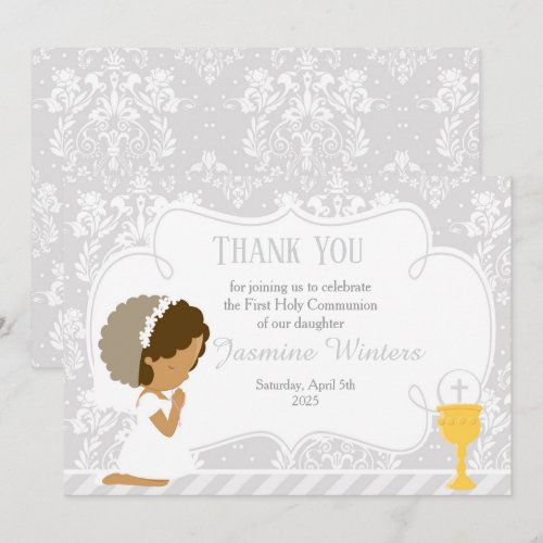 African American First Communion Damask