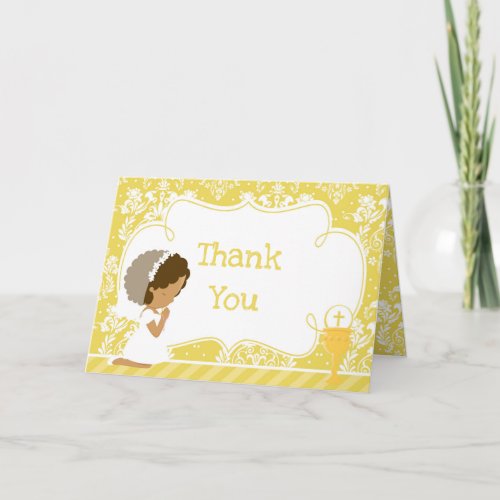 African American First Communion Damask