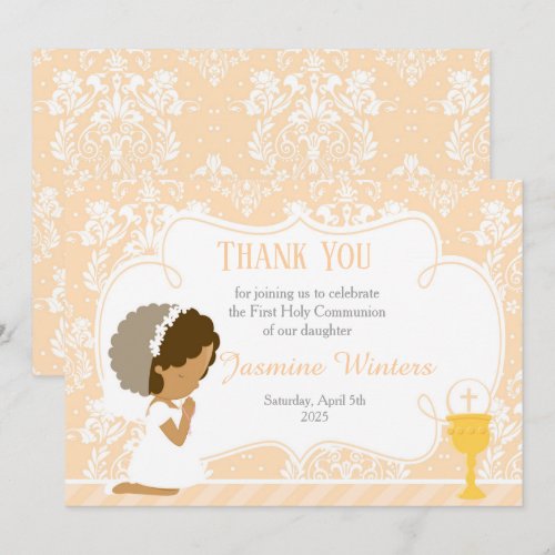 African American First Communion Damask