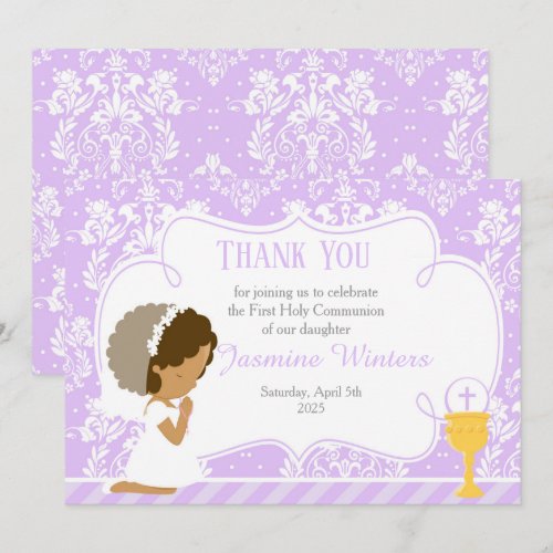 African American First Communion Damask