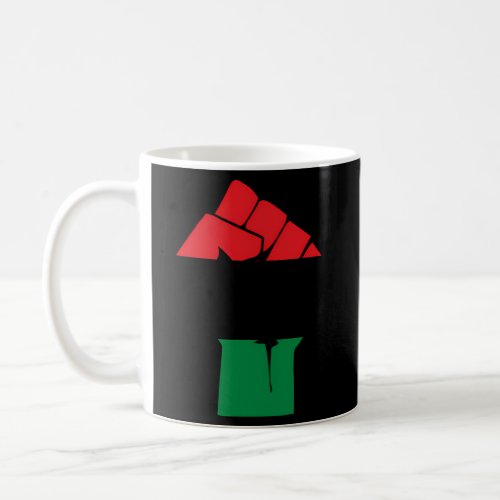 African American Flag Fist African Heritage Symbol Coffee Mug