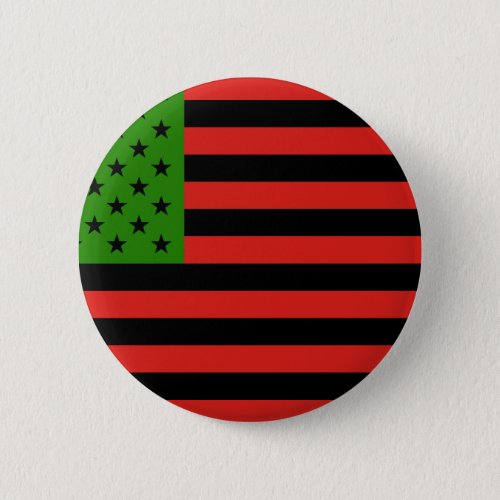 African American Flag _ Red Black and Green Pinback Button