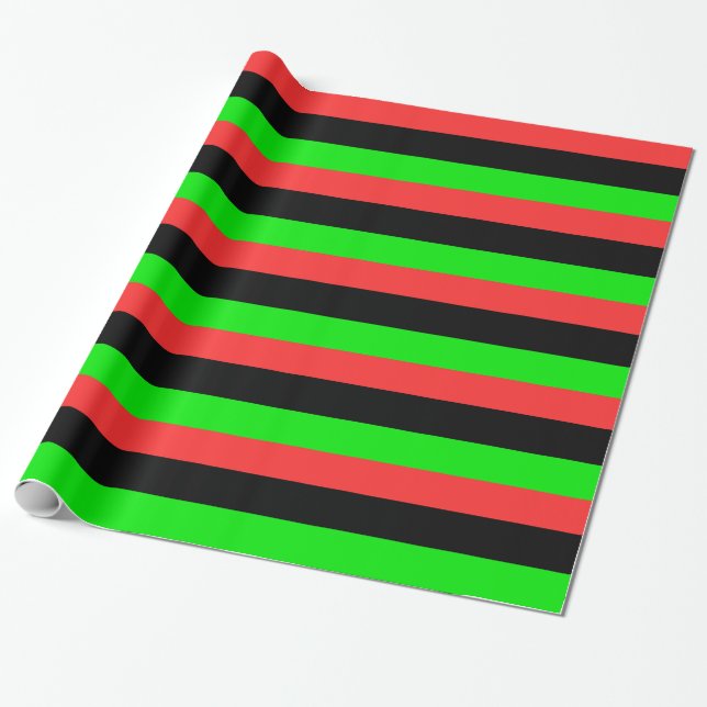 African American Flag Totally Wrapping Paper (Unrolled)