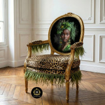 African American Floral Glamour Decoupage