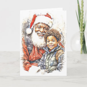 African American Folded Greeting Card
