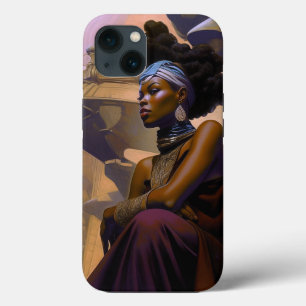 African American Futuristic Lady iPhone 13 Case