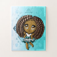 African American Girl 30 Puzzle Piece