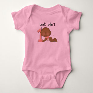 African American Girl 1st Birthday Tshirts