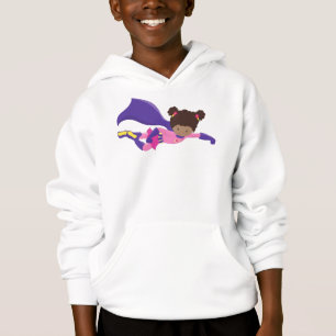 African American Girl, Cape, Superhero Girl Hoodie