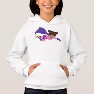 African American Girl, Cape, Superhero Girl Hoodie
