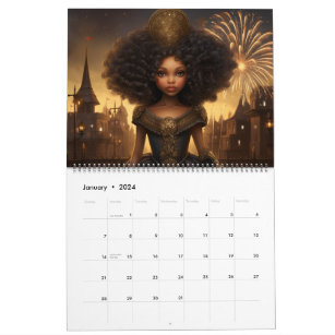Black Girl Calendars | Zazzle