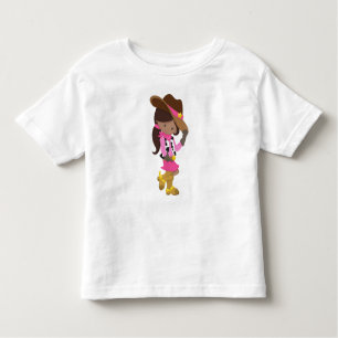 African American Girl, Cowgirl, Sheriff, Western Toddler T-shirt