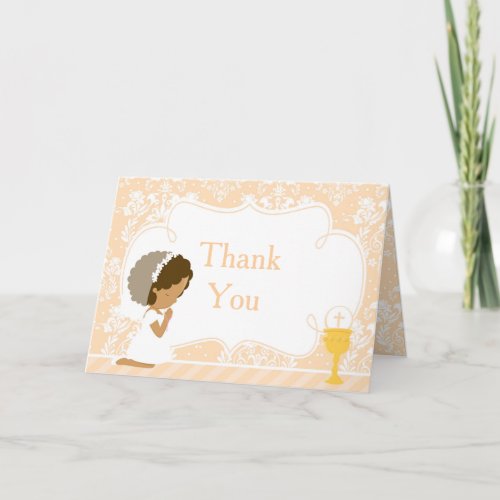 African American Girl First Communion  'Thank You'