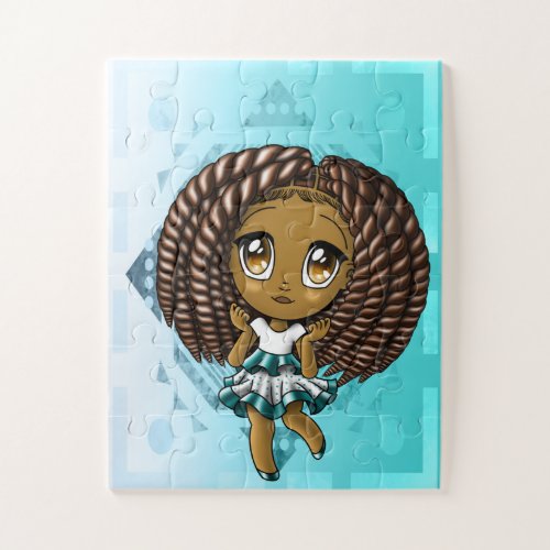 African American Girl Jigsaw Puzzle