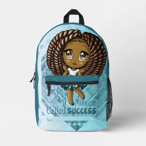 African American Girl Printed Backpack