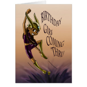 African American Girl Superhero Cards