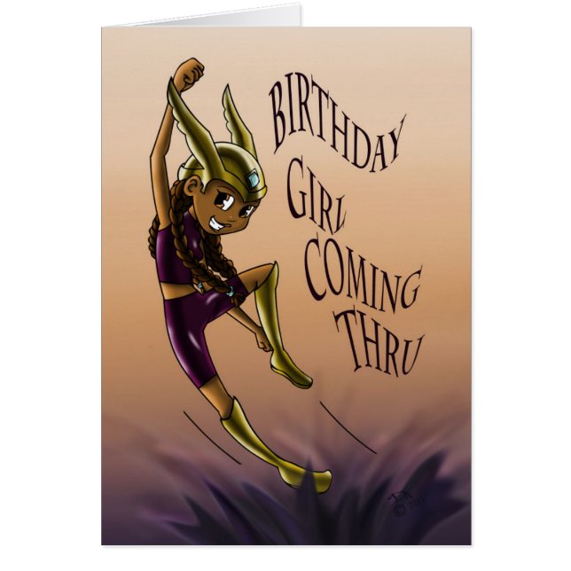 African American Girl Superhero Cards (Front)