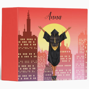 African American Girl's Graduation Binder