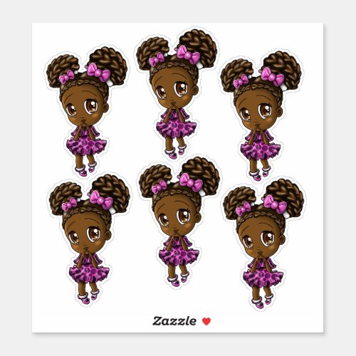 African American Girls Sticker