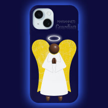 African American Guardian Angel iPhone Case