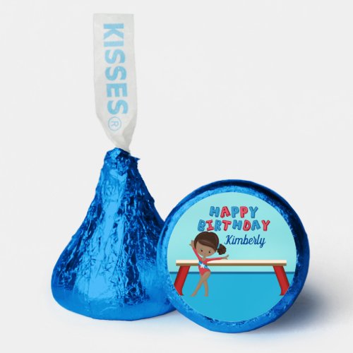 African American Gymnastics Girl Birthday Party Hersheys Kisses