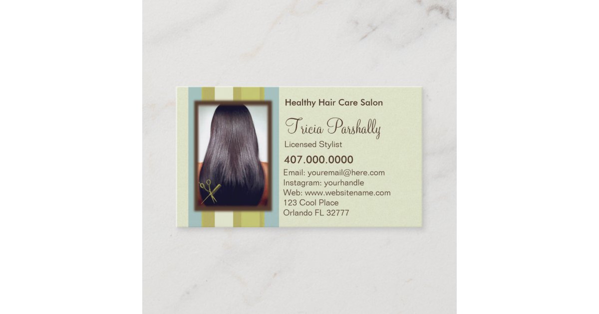 African American Hair Salon Appointment Card Zazzle Com