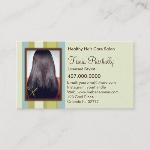 African American Hair Salon Appointment Card