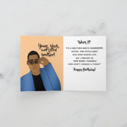 African American Handsome & Gifted Son Birthday Card | Zazzle