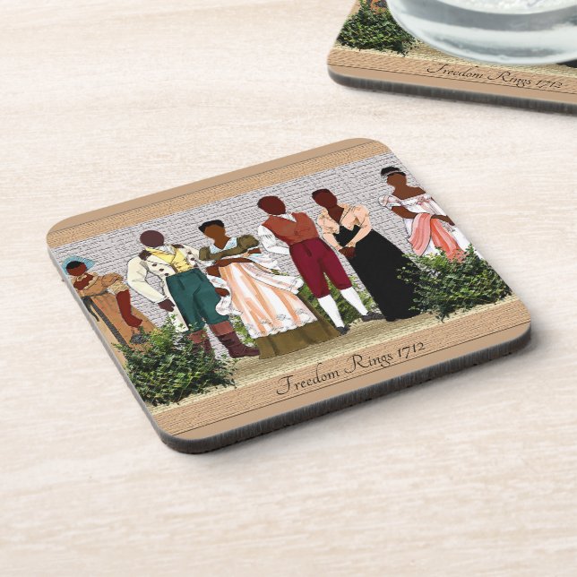 African American Heritage Beverage Coaster (Left Side)
