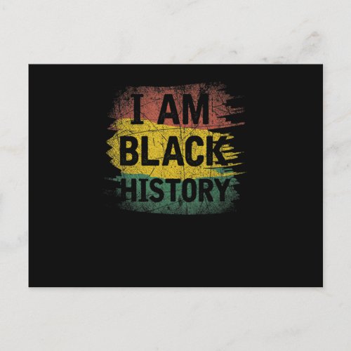 African American Heritage Bhm Pride Black History Announcement Postcard