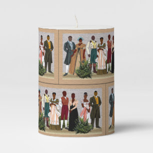 African American Heritage Pillar Candle