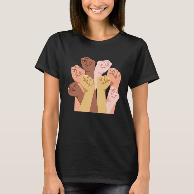 African  American History  Beautiful Black Diversi T-Shirt (Front)