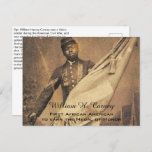 African American History William Carney Postcard