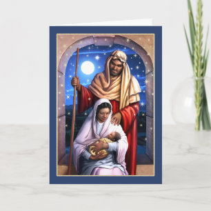 African American Holy Family Christmas Cards