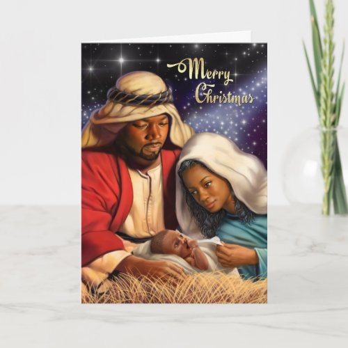 African American Holy Family Christmas Cards