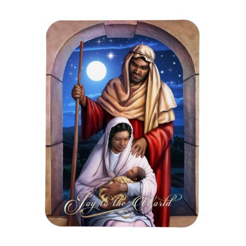African American Holy Family Christmas Magnets
