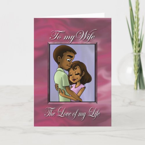 African American Husband and Wife Card