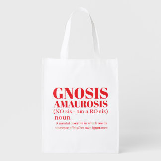 African American ignorance of one's own ignorance Grocery Bag